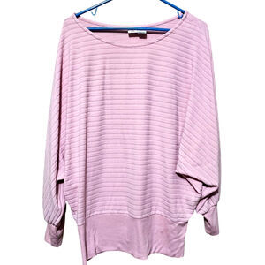 ANTHROPOLOGIE Sunday Monday....Pink Soft Cozy Long Sleeve Sweater Size Medium